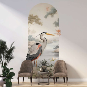 Tapeta łuk - fairytale heron , rodzaj - próbka tapety 50x50cm