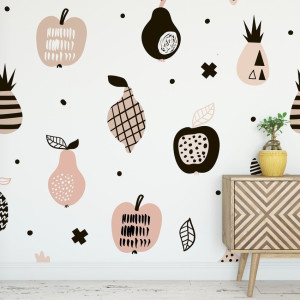 Tapeta na ścianę - fruity design , rodzaj - tapeta winylowa strukturalna