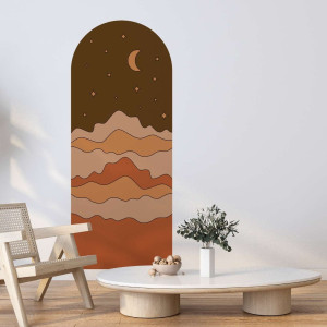 Tapeta łuk - retro desert moon , rodzaj - tapeta winylowa strukturalna