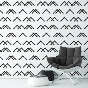 Tapeta na ścianę - geometric mountains , rodzaj - tapeta flizelinowa
