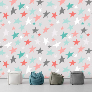 Tapeta na ścianę - lucky stars , rodzaj - tapeta flizelinowa laminowana