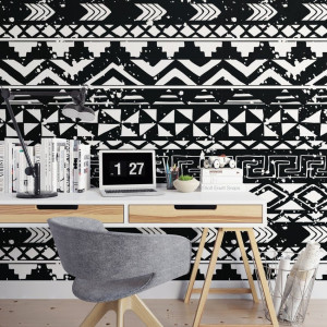 Tapeta na ścianę - grunge patchwork , rodzaj - tapeta flizelinowa laminowana