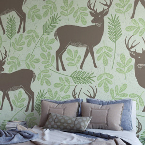 Skandynawska natura - tapeta designerska , rodzaj - tapeta flizelinowa