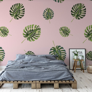 Tapeta na ścianę - monstera heaven , rodzaj - tapeta flizelinowa