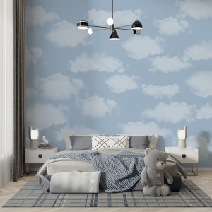 Tapeta na ścianę - furry clouds , rodzaj - próbka tapety 50x50cm