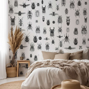 Tapeta na ścianę - insect glamour , rodzaj - tapeta flizelinowa laminowana
