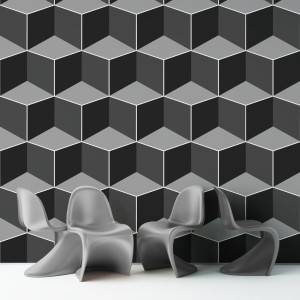 Tapeta na ścianę - shadow blocks , rodzaj - tapeta flizelinowa
