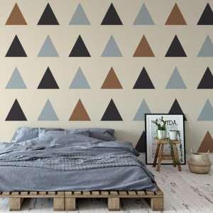 Tapeta na ścianę - triangle passion , rodzaj - tapeta flizelinowa laminowana
