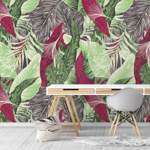 Tapeta na ścianę - tropical vibes , rodzaj - próbka tapety 50x50cm