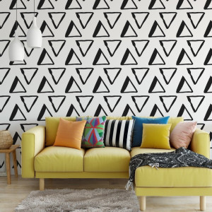Tapeta na ścianę - triangle effect , rodzaj - próbka tapety 50x50cm