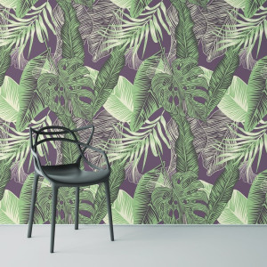 Tapeta na ścianę - tropical design , rodzaj - tapeta winylowa strukturalna