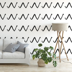Tapeta na ścianę - wavy brush , rodzaj - tapeta winylowa strukturalna