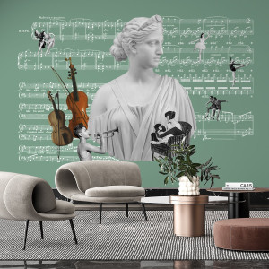 Tapeta na ścianę - ancient melody , rodzaj - próbka tapety 50x50cm