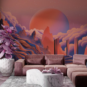 Tapeta na ścianę - surreal horizons , rodzaj - tapeta flizelinowa