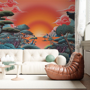 Tapeta na ścianę - surreal woods , rodzaj - tapeta flizelinowa laminowana
