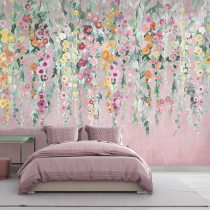 Tapeta na ścianę - hanging blossoms , rodzaj - tapeta flizelinowa