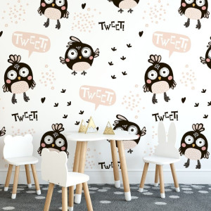 Tapeta dziecięca - tweety sweetie , rodzaj - tapeta flizelinowa laminowana