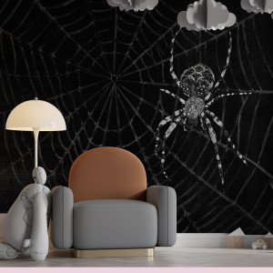 Tapeta na ścianę - spider webscape , rodzaj - tapeta winylowa strukturalna