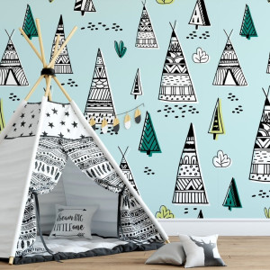 Tapeta dziecięca - tentsworld , rodzaj - tapeta flizelinowa laminowana