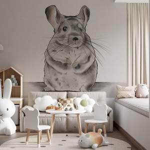 Tapeta na ścianę - chinchilla , rodzaj - tapeta flizelinowa