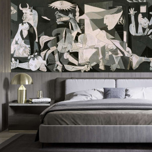 Tapeta na ścianę - reprodukcja obrazu - "guernica" pablo picasso , rodzaj - próbka tapety 50x50cm