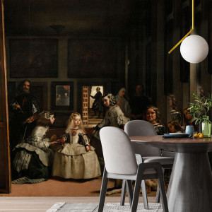 Tapeta na ścianę - reprodukcja obrazu - "panny dworskie" velázquez , rodzaj - tapeta flizelinowa laminowana