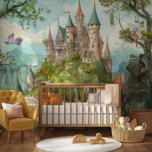 Tapeta na ścianę - fairytale kingdom , rodzaj - tapeta flizelinowa