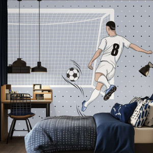 Tapeta na ścianę - football shot , rodzaj - próbka tapety 50x50cm