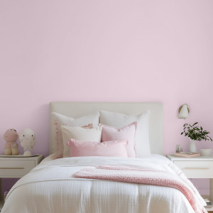 Tapeta na ścianę w jednolitym kolorze - pastel pink , rodzaj - tapeta flizelinowa laminowana