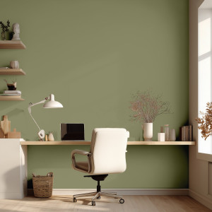 Tapeta na ścianę w jednolitym kolorze - olive green , rodzaj - próbka tapety 50x50cm