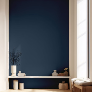 Tapeta na ścianę w jednolitym kolorze - navy , rodzaj - próbka tapety 50x50cm