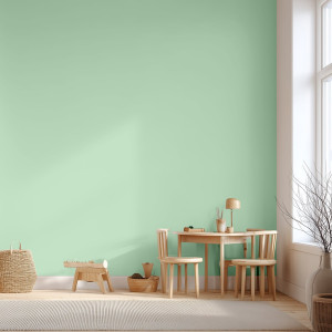 Tapeta na ścianę w jednolitym kolorze - mint green , rodzaj - tapeta winylowa strukturalna