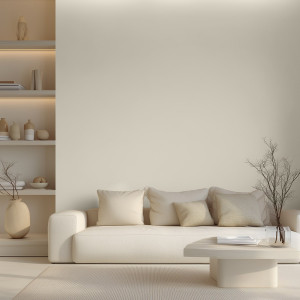 Tapeta na ścianę w jednolitym kolorze - creamy beige , rodzaj - tapeta flizelinowa