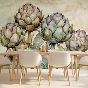 Tapeta na ścianę - artichoke bouquet , rodzaj - tapeta flizelinowa