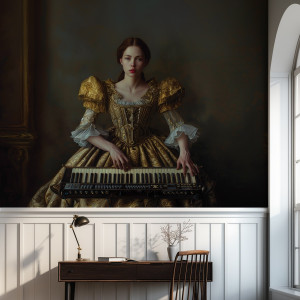 Tapeta na ścianę - baroque beats , rodzaj - tapeta winylowa strukturalna