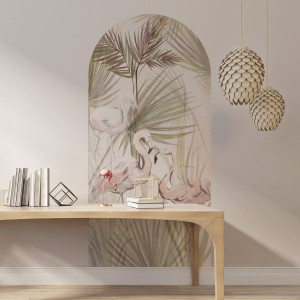 Tapeta łuk - tender flamingo , rodzaj - tapeta flizelinowa laminowana