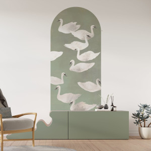 Tapeta łuk - swan dream , rodzaj - tapeta flizelinowa laminowana