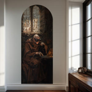 Tapeta łuk - progressive monk , rodzaj - próbka tapety 50x50cm