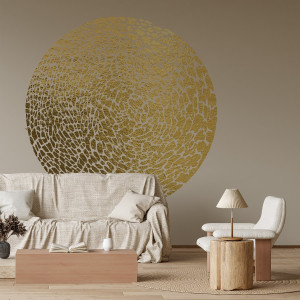 Złota tapeta - imprinted halo , rodzaj - próbka tapety 50x50cm