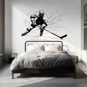Tapeta na ścianę - hockey spirit , rodzaj - próbka tapety 50x50cm