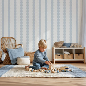 Tapeta na ścianę - bubble stripes , rodzaj - tapeta flizelinowa