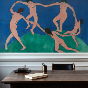 Tapeta na ścianę - reprodukcja obrazu - "taniec" henri matisse , rodzaj - próbka tapety 50x50cm
