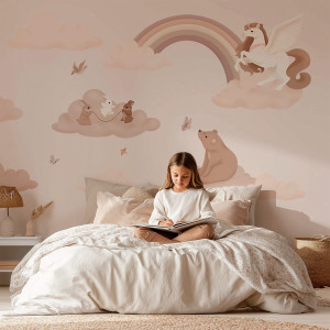 Tapeta na ścianę - sky unicorn , rodzaj - tapeta flizelinowa laminowana