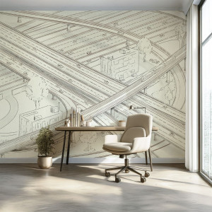 Tapeta na ścianę - highway maze , rodzaj - tapeta flizelinowa laminowana