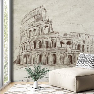 Tapeta na ścianę - ancient colosseum , rodzaj - tapeta flizelinowa