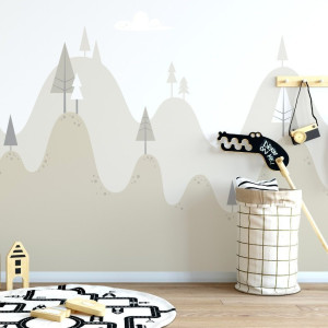 Tapeta dziecięca - sandy mountains , rodzaj - tapeta flizelinowa laminowana