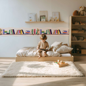Border pasek dekoracyjny tapety - book nook , rodzaj - tapeta winylowa strukturalna