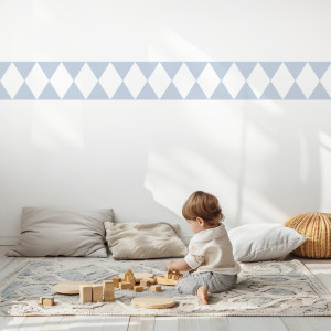 Border pasek dekoracyjny tapety - sky diamonds , rodzaj - tapeta flizelinowa laminowana
