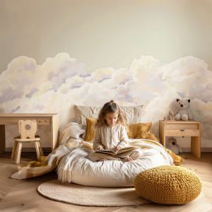 Tapeta do połowy ściany - cloud whispers , rodzaj - tapeta winylowa strukturalna