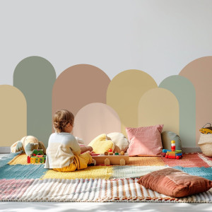 Tapeta do połowy ściany - sunbeam arc , rodzaj - tapeta flizelinowa laminowana